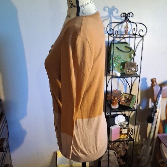 Anthropologie Patchwork Cardigan - Brown and Yellow - Picture 8 of 10